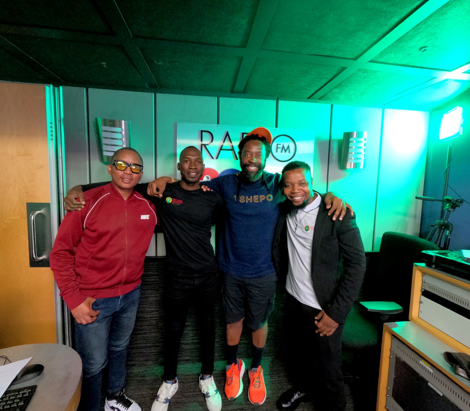 The DCHI team at the Radio 2000 studio
